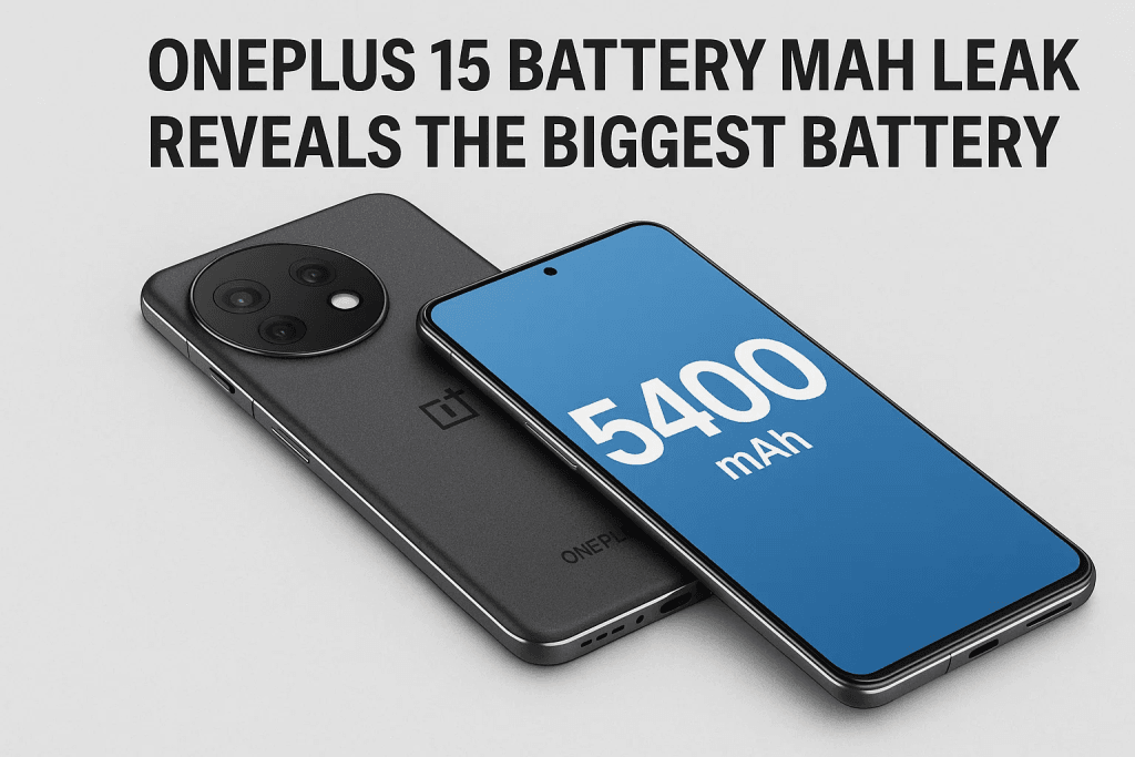 OnePlus 15 Battery mAh Leak Reveals the Biggest Battery